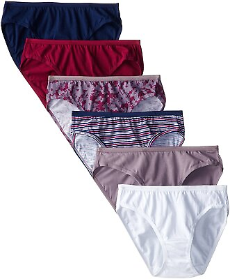 #ad #ad Women’s Underwear Cotton Bikini Panty Multipack Assorted Large 7 $15.05