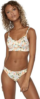 #ad RVCA 280767 Women#x27;s Bralette Bikini Tops On The Road Bralette Chai Small $31.20
