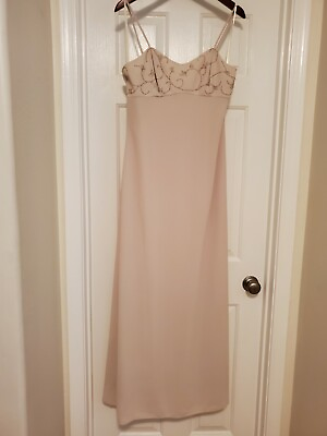 #ad Women#x27;s Beaded Floor Length Evening Dress Size 8 $6.99