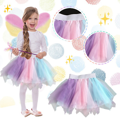 #ad Tutu Multipack For Girls Five Color Pack Of Princess Tutu Skirts For Kids Three $14.06