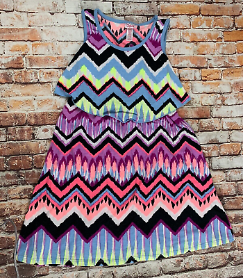 #ad Justice Dress Girls size 12 Colorful $14.99