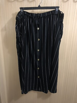 #ad #ad Women’s Plus Size Terra amp; Sky Striped Maxi Skirt With Pockets Size 2X 20W 22W $20.00