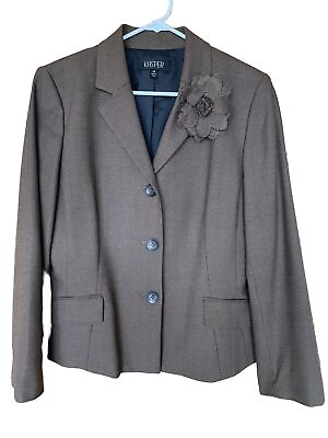 #ad Kasper Skirt Jacket suit SZ 14 2 pc Brown $23.99