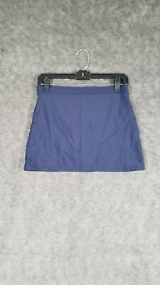 #ad Women Sz M Pull On Short Swim Skirt Blue NWOT Beach Summer Short Swimwear Fun $12.74