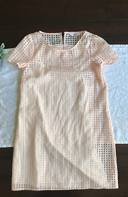 Bb Dakota Jack Light Pink Peach Short Sheer Dress Cute Summer Xs Designer $60.00