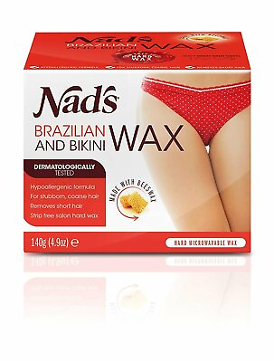#ad Nads Brazilian amp; Bikini Wax Made with Beeswax Hypoallergenic Formula 4.9 Ounce $19.31