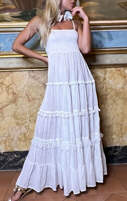 #ad Long White adjustable Strap dress Antica Sartoria by Designer Giacomo Cinque AU $79.99
