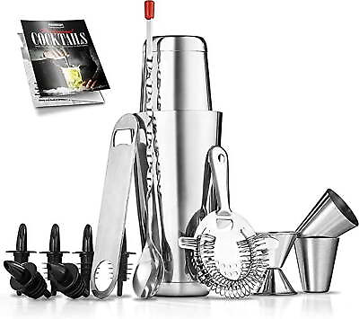 #ad Mixology Bartender Cocktail Shaker Set 15 30 oz Stainless Steel $15.85