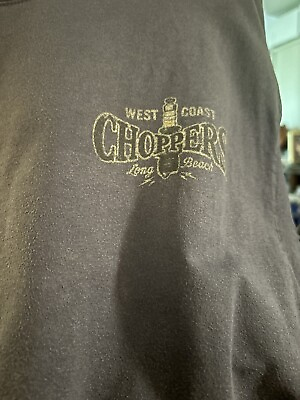 #ad West Coast Choppers Long Beach Shirt Blue Size Large $17.38
