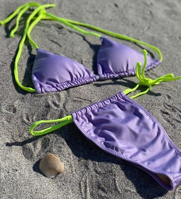 #ad NWT Ocean Babe Swimwear Neon Pastel Best Quality Material Brazilian Bikini $50.00