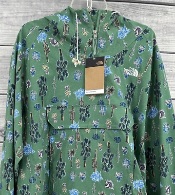 #ad THE NORTH FACE CLASS V FANORAK PULLOVER JACKET Men#x27;s Size XL GREEN CACTUS PRINT $75.26