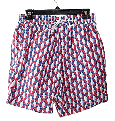 #ad Tommy Hilfiger New Mens Size S Geometric Print Swim Trunks $41.44