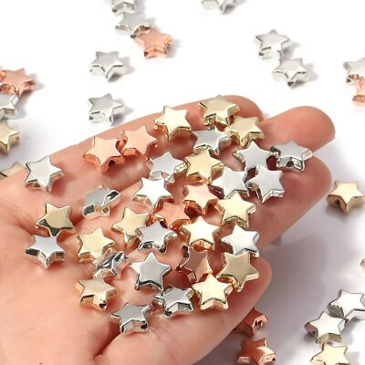 50 100 Pcs Spacer Beads Star Shape DIY Bracelet Necklace Jewelry Making Finding $6.89