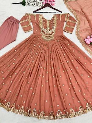 #ad #ad SALWAR KAMEEZ PAKISTANI INDIAN SUIT NEW WEDDING GOWN PARTY WEAR DRESS BOLLYWOOD $40.72