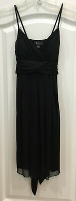 #ad B Wear Women Party Cocktail Dress Size S Black Bra Top Spaghetti Straps 162 $25.99
