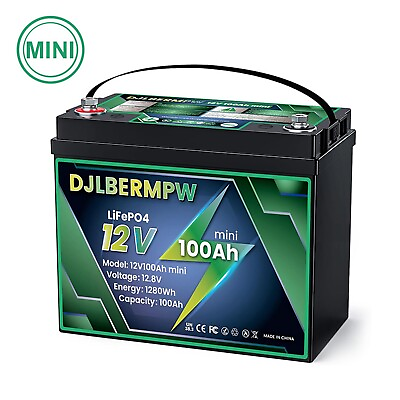 #ad #ad Mini 12V 100Ah LiFePO4 Lithium Battery For Marine Trolling Motor $199.99