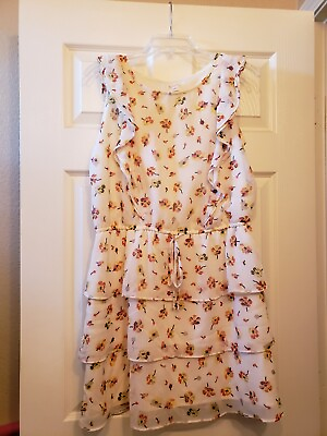 #ad Floral Spring Dress size L $10.00