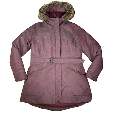 #ad The North Face Womens M Caysen Parka Deep Garnet Red Goose Down Dryvent Jacket $81.23
