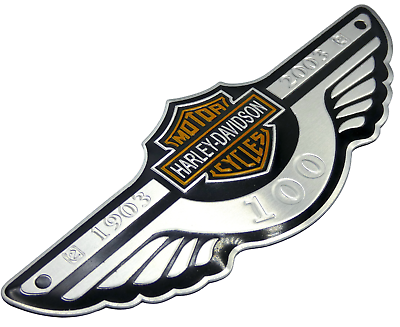 #ad 1x Harley Davidson Emblem Decal Motorcycle Fuel Tank Gas Badge 4.75quot; x 1.75quot; $8.87