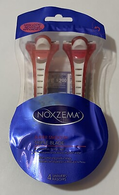 #ad Noxzema Super Smooth Triple Blade Disposable Razors 4 Count $8.99