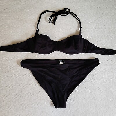 #ad Cosabella black bikini 2 piece set medium 34B $28.00