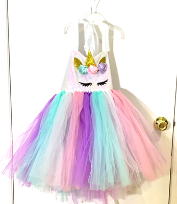 #ad Unicorn Tutu Dress for Girls Unicorn Costume Outfit $16.00