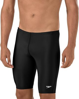 #ad Speedo Men#x27;s Swimsuit Jammer ProLT Solid black sz 25quot; athletic shorts $23.74