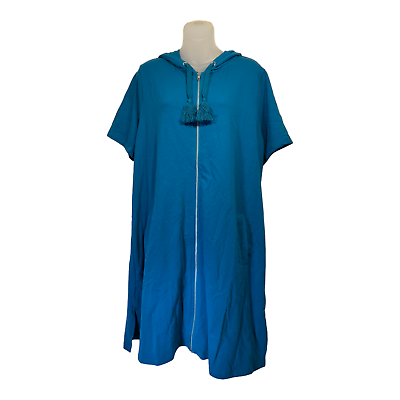 AmberNoon II by Dr. Erum Ilyas UPF 30 French Terry Cover Up XL A590739 DEEP TEAL $22.99