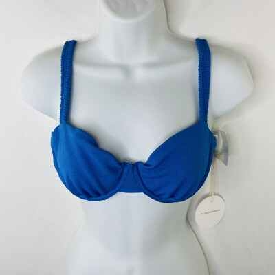 #ad Peony Women#x27;s Victorian Blue Balconette Bikini Swim Top Size US8 AU12 $12.50