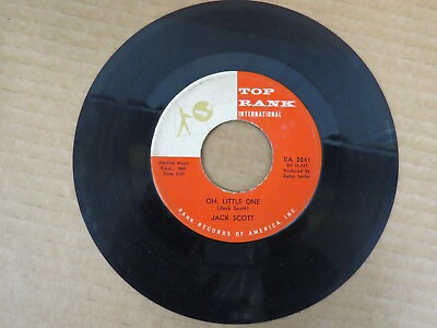 #ad Jack Scott Oh Little One Burning Bridges Top Rank 45 RPM Vinyl Record $5.99