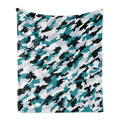 Ambesonne Ocean Nautical Soft Flannel Fleece Throw Blanket Plush for Indoors $32.99