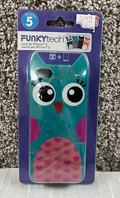 #ad Funky Tech Green Pink Owl Phone Case Cover iPhone 5 Phone Animal Cute Cover 2013 $12.99