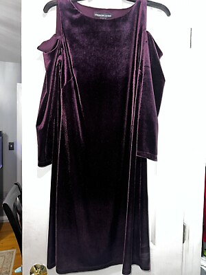 #ad Velvet Long Sleeve Dress $25.66