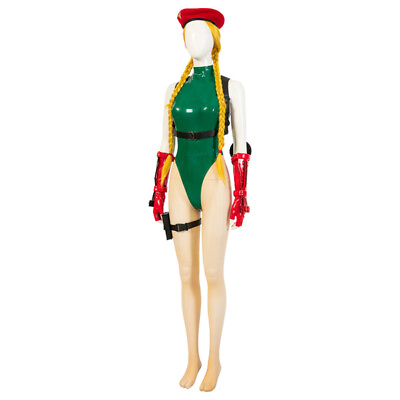 Street Fighter Cammy White Killer Bee Games Cosplay Costume Outfit for Women Lot $46.51