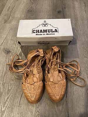Chamula Huarache Madewell Boho Shoes Womens Size 9 Tan Woven Leather NWT $50.00