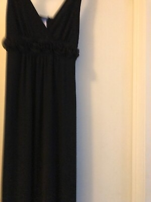 #ad #ad Women’s black maxi dress size 6 petite sleeveless very pretty $15.40