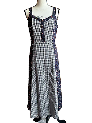 #ad ModCloth Women#x27;s Blue Floral Maxi Dress Size 1X pockets adjustable straps $34.99