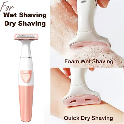 #ad #ad Wet amp; Dry Painless Electric Shaver For Women Body Trimmer Bikini Hair Remover $8.88