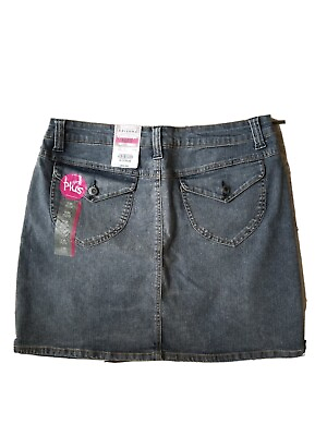 NWT Arizona Denim Blue Gray Jeans Mini Skirt Girls size 18.5 Plus $20.00