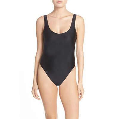 #ad #ad Women#x27;s One Piece Bikini Swimsuit Solid Color Sleeveless Padded Beachwear $9.05