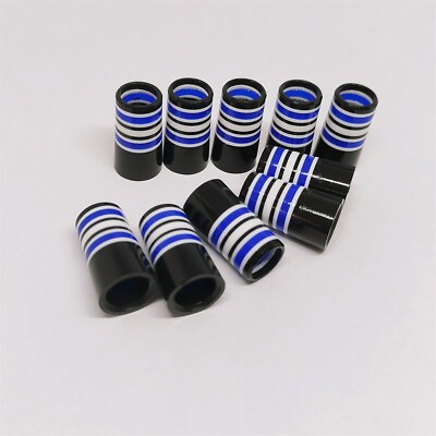 #ad 10pcs Custom Blue White Black .370 Golf Iron Ferrules 9.45*25*13.46 mm for Ping $12.87