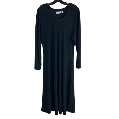 #ad Size Large Habitat Long Sleeve Black Maxi Dress $48.00