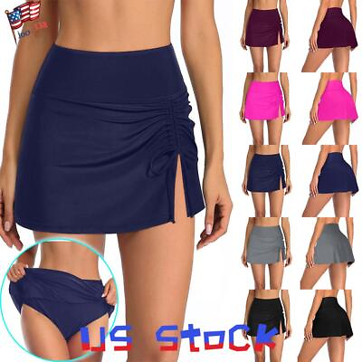 #ad Women#x27;s Beach Swimsuit Swim Skirts Shorts Bottoms Swimming Trunks Bikini Pants $11.19