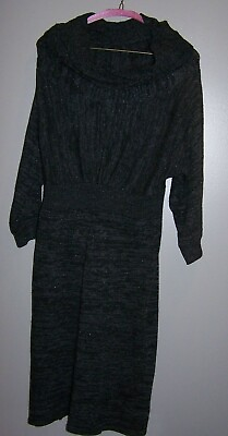 #ad CLEARANCE Super Trendy Black amp; Gray 3 4 Sleeve Dress $6.91