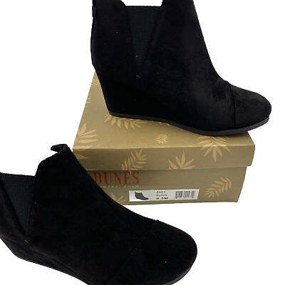 #ad #ad DUNES WOMENS “ZOEY” BLACK ANKLE WOMENS BOOTS Size 8.5M NEW W BOX $32.00