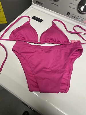 #ad VICTORIAS SECRET Bikini Size Medium Pink $19.99