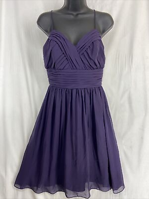#ad #ad Alfred Angelo Women Color Purple Plum Cocktail Dress Sexy Polyester Size 12 $19.99
