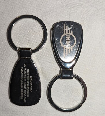 #ad Mini Cooper Keyring Keychains x 2 from Mini Of Alexandria Virginia USA $12.99