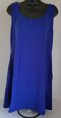 #ad Sundress Dress Size L Womens Blue $35.14