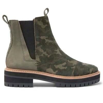TOMS Forest Camouflage Dakota Womens Green Casual Boots 10017328T $37.55